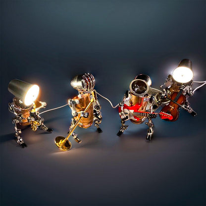 Estrelik™ | DIY 3D Metal Steampunk Hand-Assembled Robot Band Model
