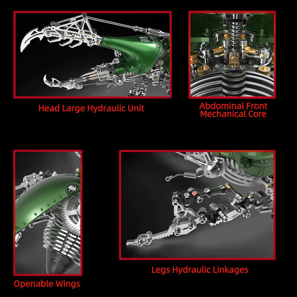 Estrelik™ | DIY 3D Beetle with Long Horn Metal Model Puzzles Kits