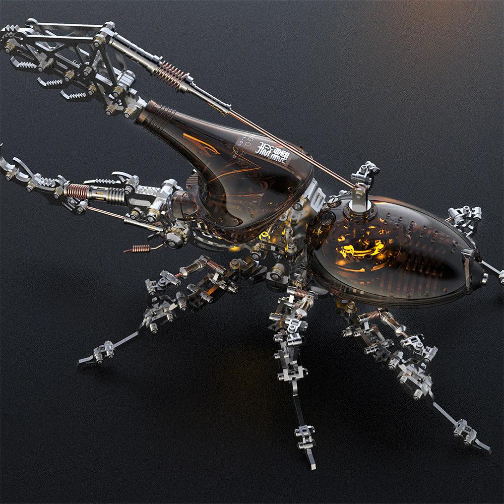 Estrelik™ | DIY 3D Beetle with Long Horn Metal Model Puzzles Kits