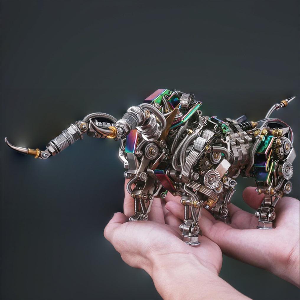 Estrelik™ | DIY 3D Metal Mechanical Bull Animal Model Assembly Kit 1087Pcs