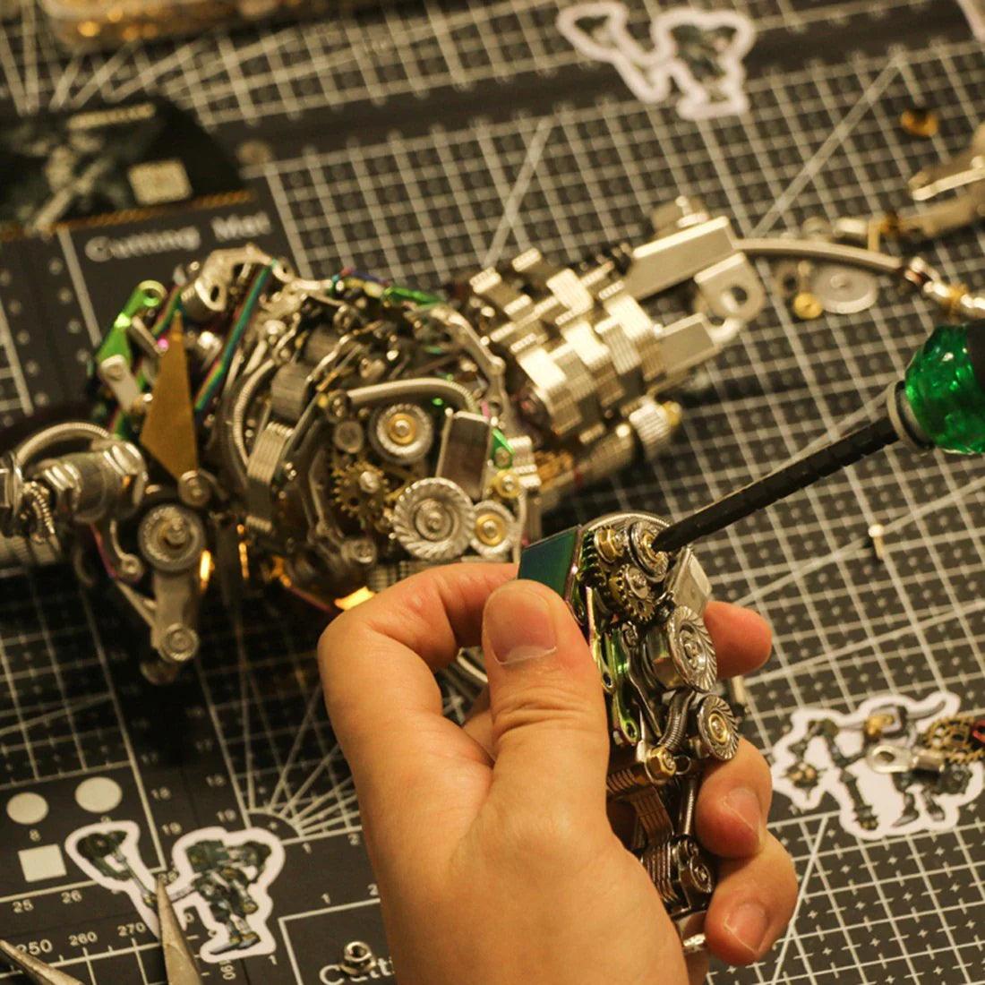 Estrelik™ | DIY 3D Metal Mechanical Bull Animal Model Assembly Kit 1087Pcs
