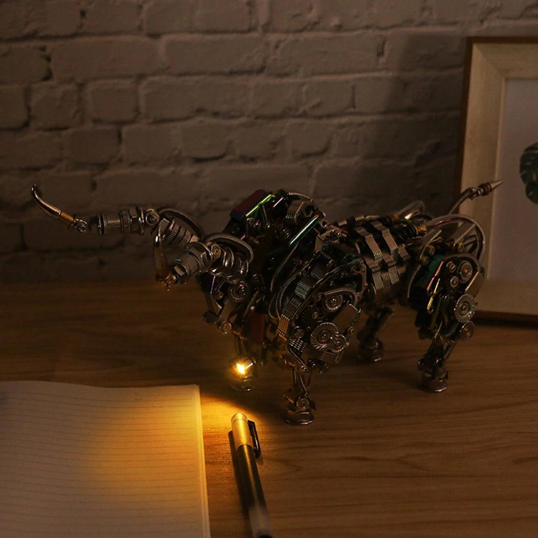 Estrelik™ | DIY 3D Metal Mechanical Bull Animal Model Assembly Kit 1087Pcs