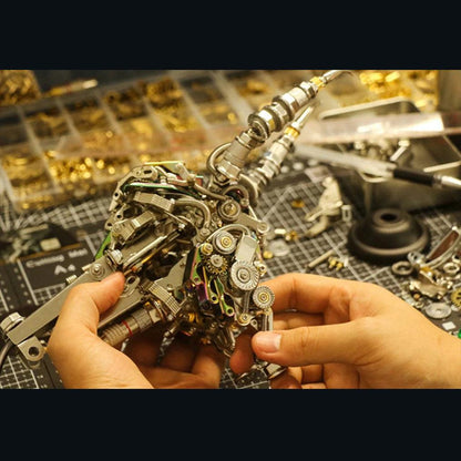 Estrelik™ | DIY 3D Metal Mechanical Bull Animal Model Assembly Kit 1087Pcs