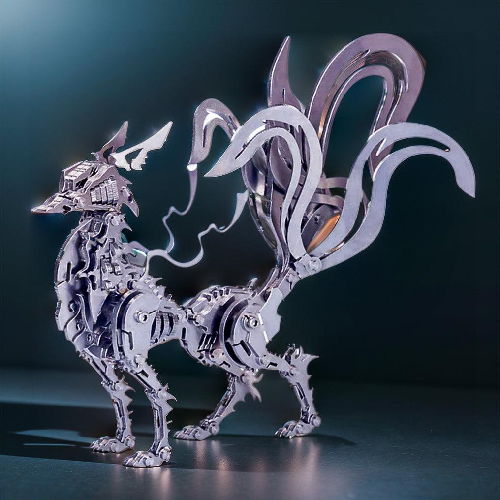 Estrelik™ | DIY 3D Metal Mechanical Nine-tailed Fox Puzzle Model Kit Assembly