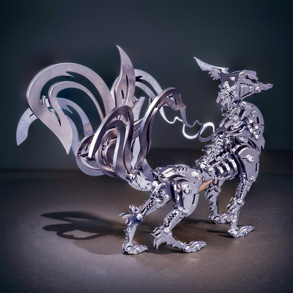 Estrelik™ | DIY 3D Metal Mechanical Nine-tailed Fox Puzzle Model Kit Assembly