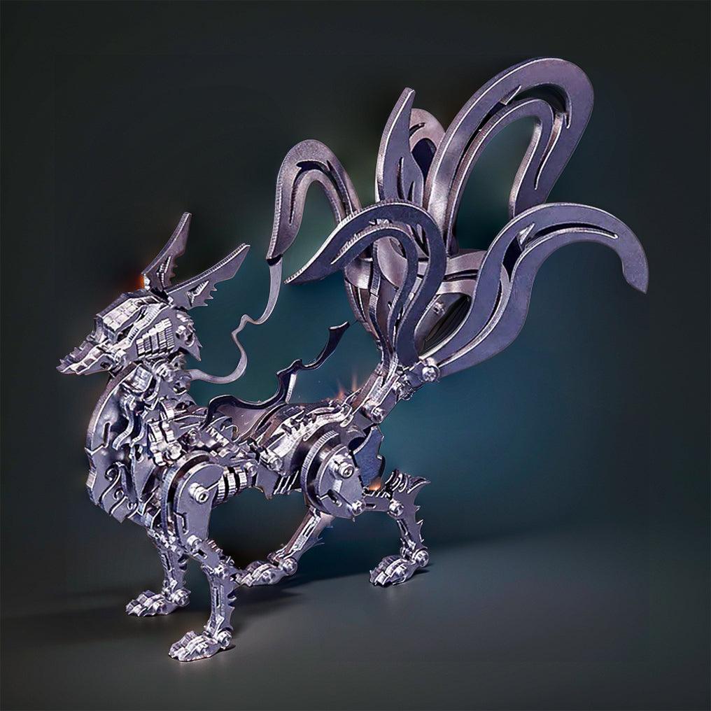 Estrelik™ | DIY 3D Metal Mechanical Nine-tailed Fox Puzzle Model Kit Assembly