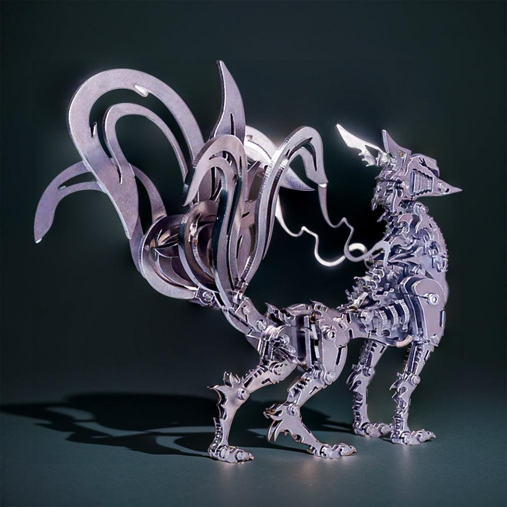 Estrelik™ | DIY 3D Metal Mechanical Nine-tailed Fox Puzzle Model Kit Assembly