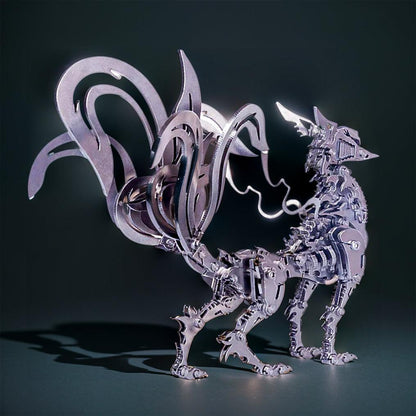 Estrelik™ | DIY 3D Metal Mechanical Nine-tailed Fox Puzzle Model Kit Assembly