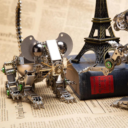 Estrelik™ | DIY 3D Metal Mechanical Puzzle Easter Mouse Assembly Animal Model Kit-525PCS