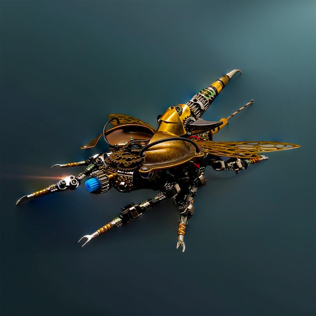 Estrelik™ | DIY 3D Metal Mechanical Rotatable Beetle Assembly Puzzle Model Kit