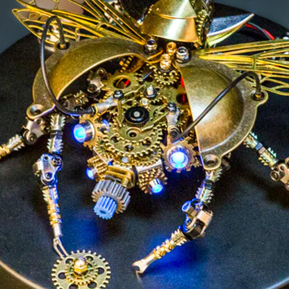 Estrelik™ | DIY 3D Metal Mechanical Rotatable Beetle Assembly Puzzle Model Kit
