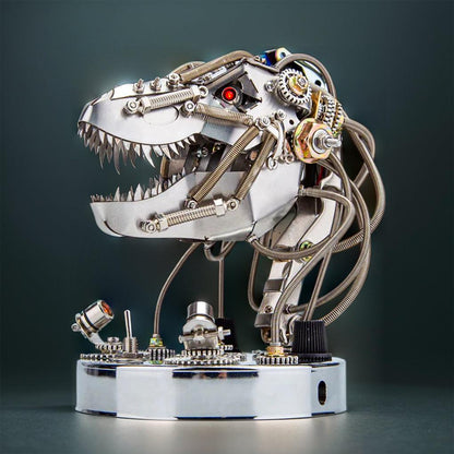 Estrelik™ | CHRONOS PREDATOR Steampunk T-Rex Head Mechanical Model Kit