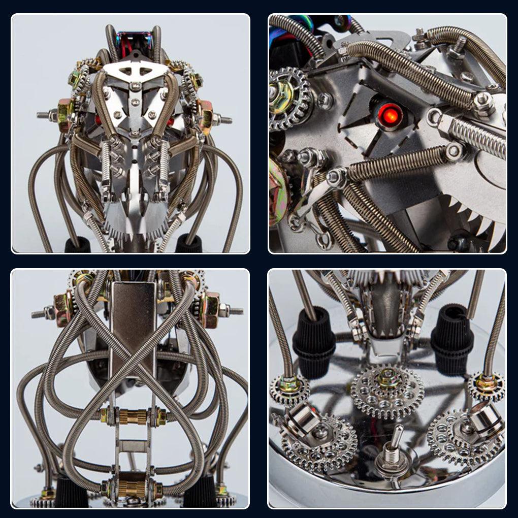 Estrelik™ | CHRONOS PREDATOR Steampunk T-Rex Head Mechanical Model Kit