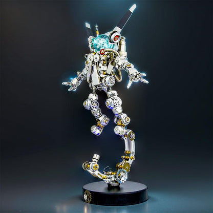 Estrelik™ | COSMIC GUARDIAN 3D Metal Astronaut Rabbit Model Kit