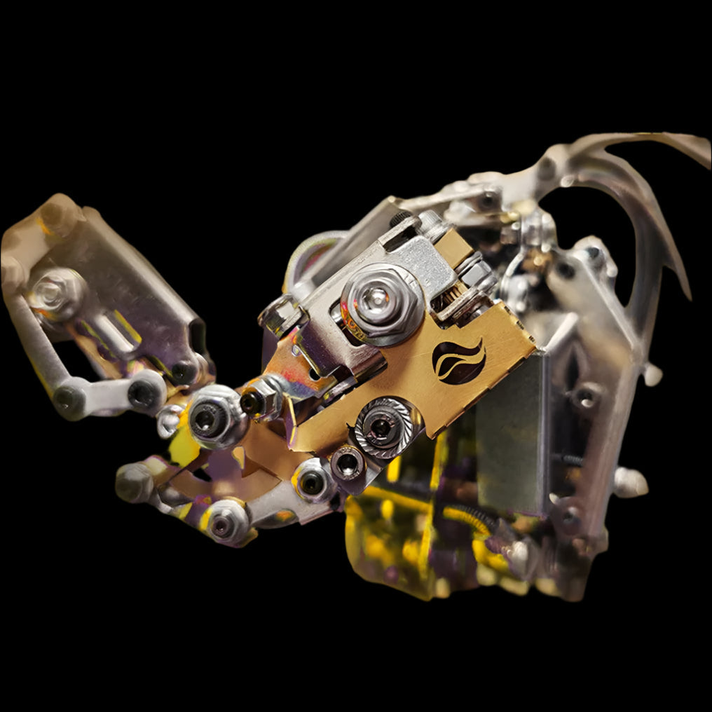 Estrelik™ | DIY 3D Steampunk Protoss Mecha Metal Model With Lights-1020+PCS