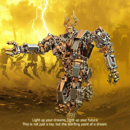 Estrelik™ | DIY 3D Steampunk Protoss Mecha Metal Model With Lights-1020+PCS