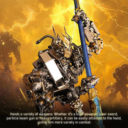Estrelik™ | DIY 3D Steampunk Protoss Mecha Metal Model With Lights-1020+PCS