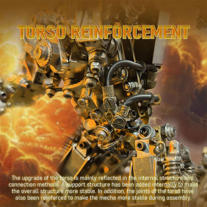 Estrelik™ | DIY 3D Steampunk Protoss Mecha Metal Model With Lights-1020+PCS