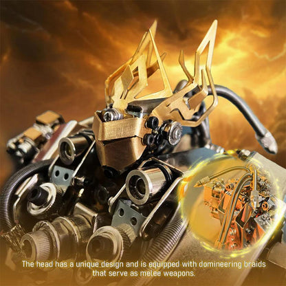 Estrelik™ | DIY 3D Steampunk Protoss Mecha Metal Model With Lights-1020+PCS