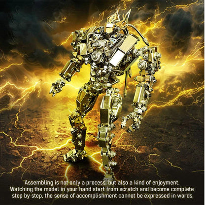 Estrelik™ | DIY 3D Steampunk Protoss Mecha Metal Model With Lights-1020+PCS