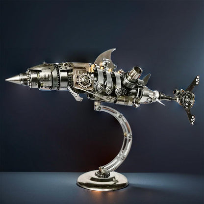 Estrelik™ | DIY 3D Metal Mechanical Shark Puzzle Model Assembly Kit-209PCS