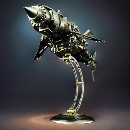 Estrelik™ | DIY 3D Metal Mechanical Shark Puzzle Model Assembly Kit-209PCS