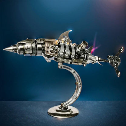Estrelik™ | DIY 3D Metal Mechanical Shark Puzzle Model Assembly Kit-209PCS