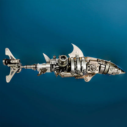 Estrelik™ | DIY 3D Metal Mechanical Shark Puzzle Model Assembly Kit-209PCS