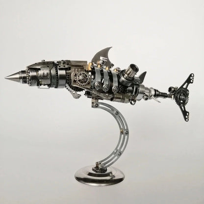 Estrelik™ | DIY 3D Metal Mechanical Shark Puzzle Model Assembly Kit-209PCS