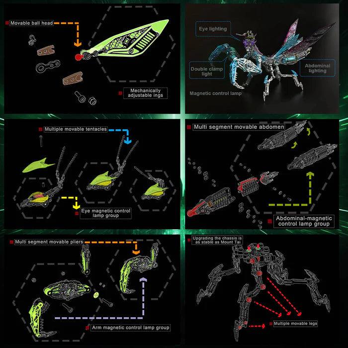 Estrelik™ | Luminous Mantis 3D Metal Mechanical Assembly Kits
