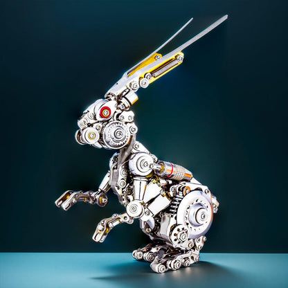 Estrelik™ | GEARSPRING REBEL 3D Metal Punk Mechanical Rabbit Model Kit