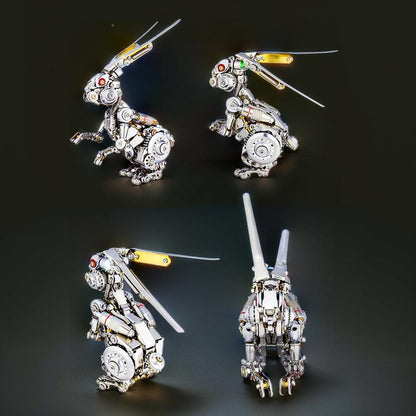 Estrelik™ | GEARSPRING REBEL 3D Metal Punk Mechanical Rabbit Model Kit