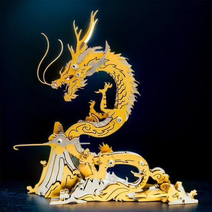 Estrelik™ | Dragon on the Mountain Mythical Creature Model Kit
