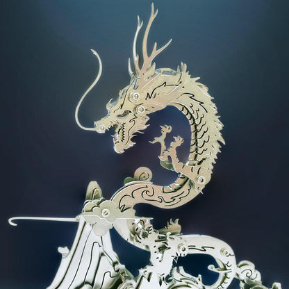 Estrelik™ | Dragon on the Mountain Mythical Creature Model Kit