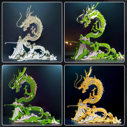 Estrelik™ | Dragon on the Mountain Mythical Creature Model Kit