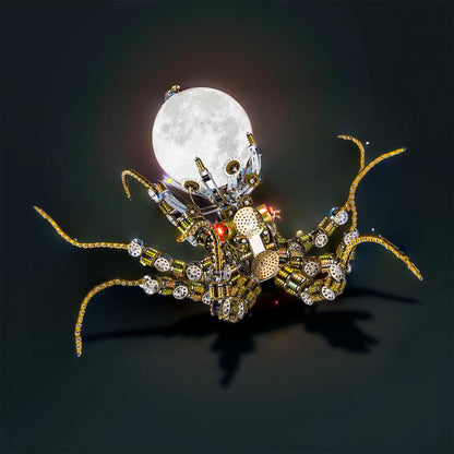 Estrelik™ | Galactic Kraken 3D Metal Steampunk Puzzle