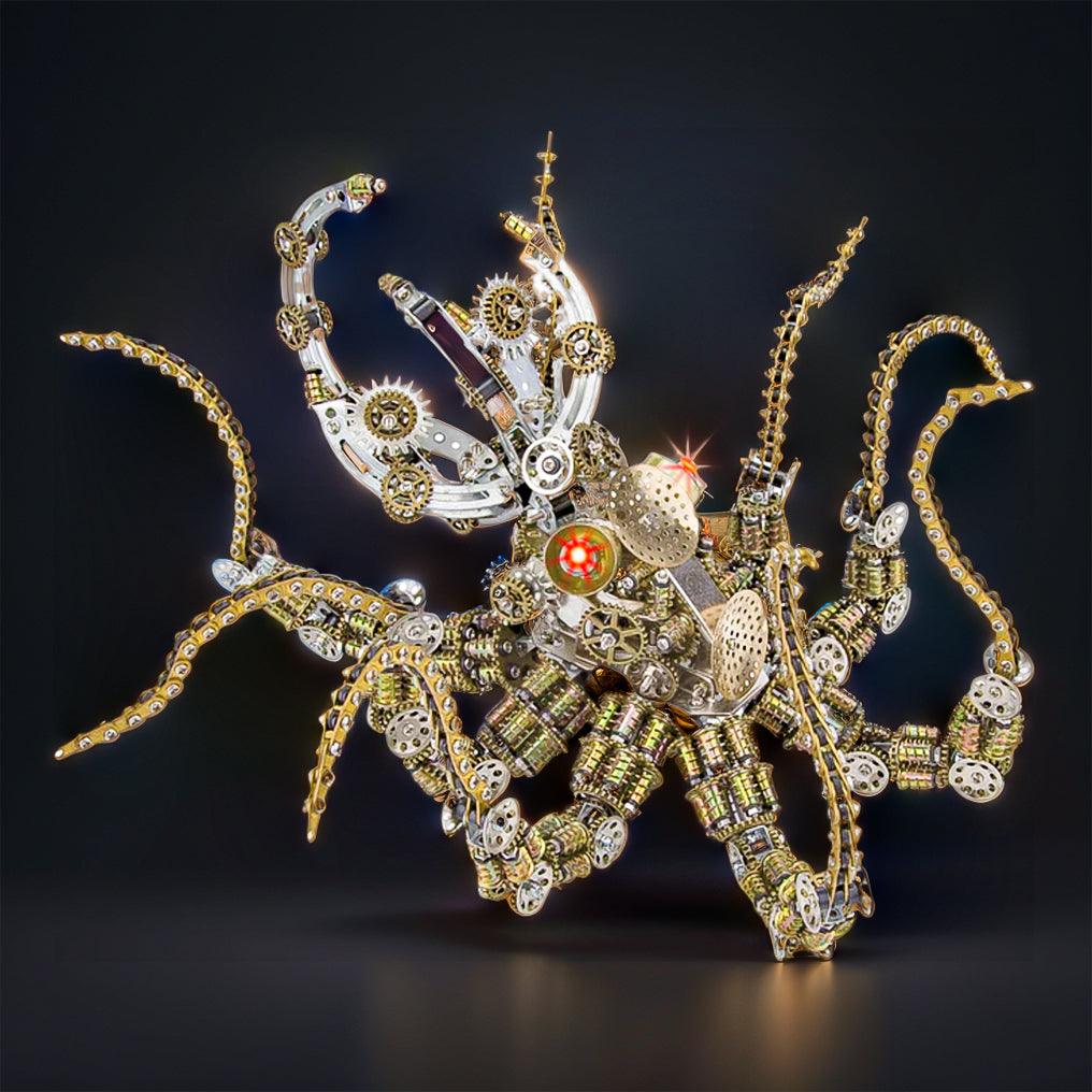 Estrelik™ | Galactic Kraken 3D Metal Steampunk Puzzle