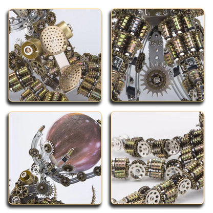 Estrelik™ | Galactic Kraken 3D Metal Steampunk Puzzle