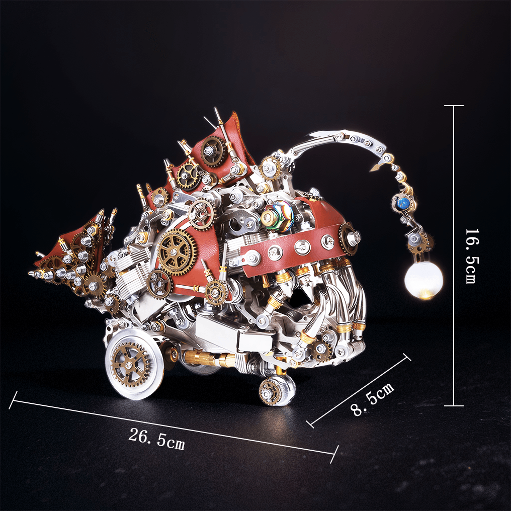 Estrelik™ | DIY 3D Mechanical Anglefish Metal Model Puzzles Building Block Set 1064PCS+