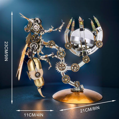 Estrelik™ | Luminous Steampunk Wasp Mechanical Model Kit