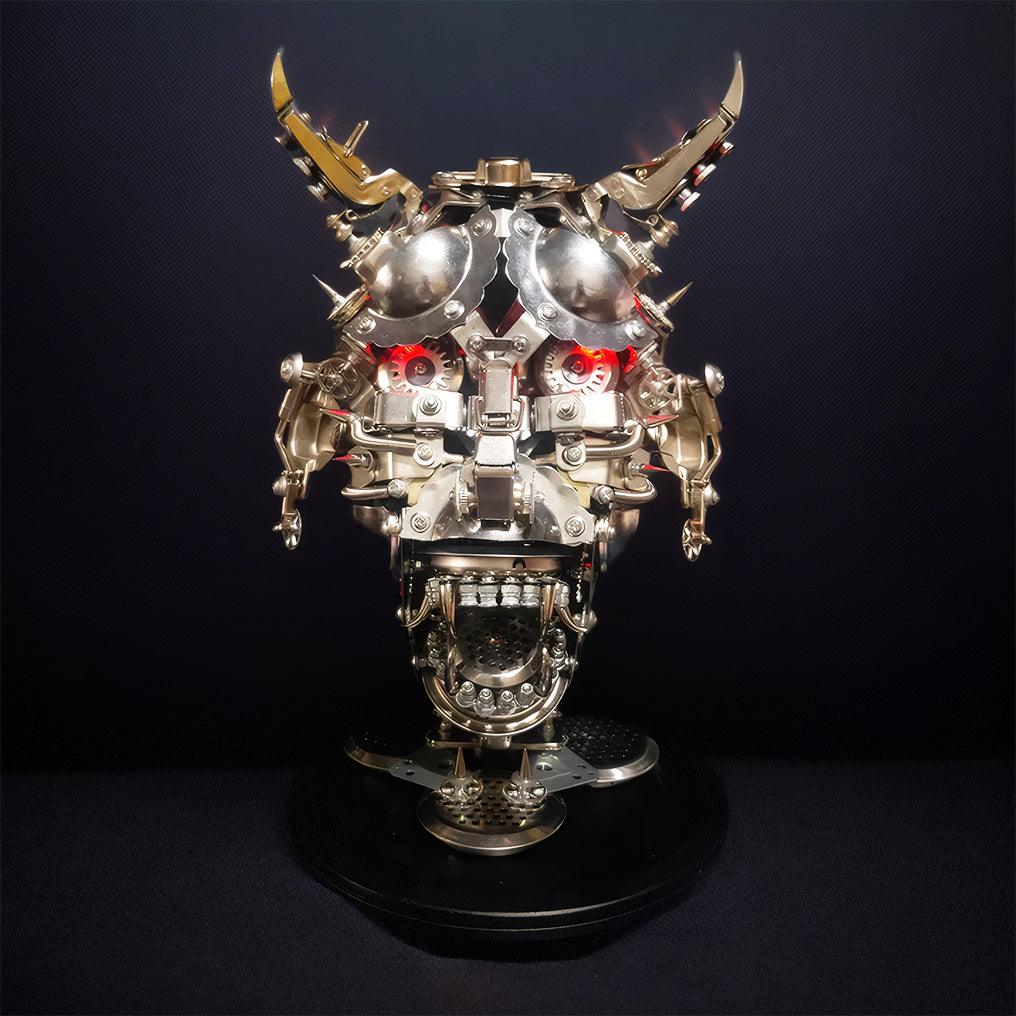 Estrelik™ | DIY 3D Mechanical Punk Hannya Japanese Ghast Mask Metal Puzzles Assembly Model