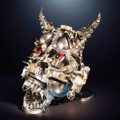 Estrelik™ | DIY 3D Mechanical Punk Hannya Japanese Ghast Mask Metal Puzzles Assembly Model