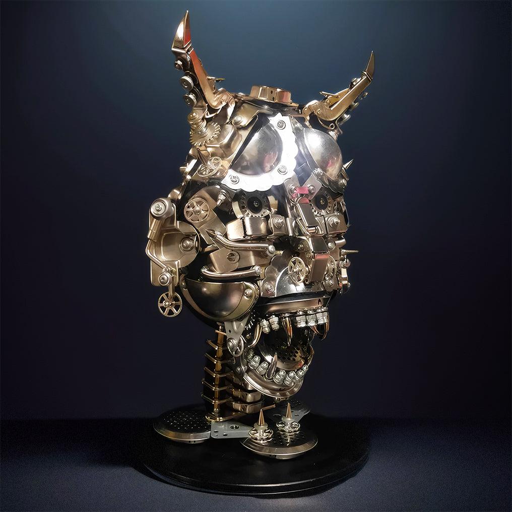 Estrelik™ | DIY 3D Mechanical Punk Hannya Japanese Ghast Mask Metal Puzzles Assembly Model