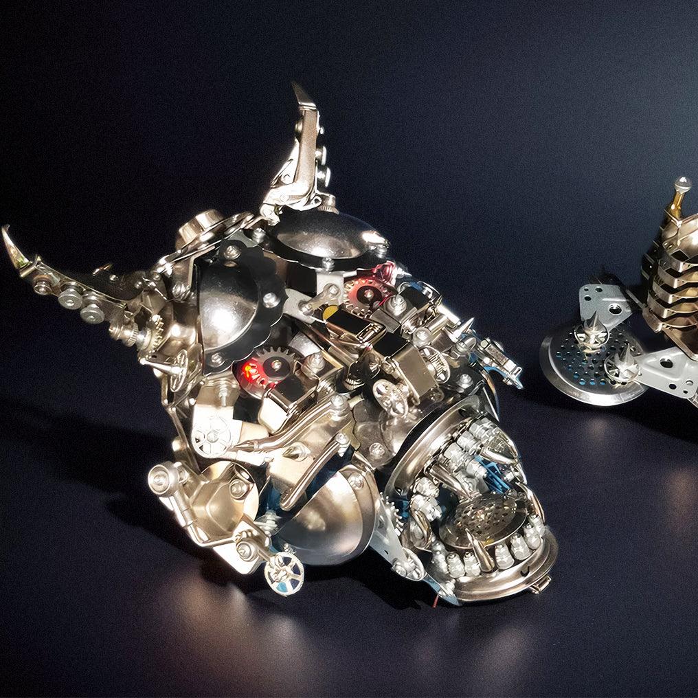 Estrelik™ | DIY 3D Mechanical Punk Hannya Japanese Ghast Mask Metal Puzzles Assembly Model