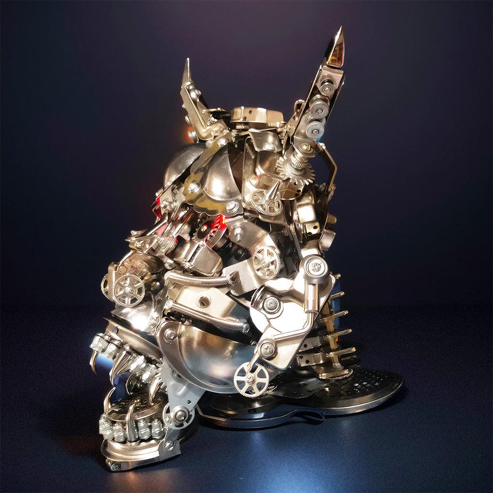 Estrelik™ | DIY 3D Mechanical Punk Hannya Japanese Ghast Mask Metal Puzzles Assembly Model