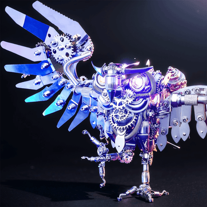 Estrelik | 3D Nocturnal Owl DIY Steampunk Metal Assembly Animal Model