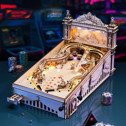 Estrelik™ | 3D Pinball Machine 3D Wooden Puzzle