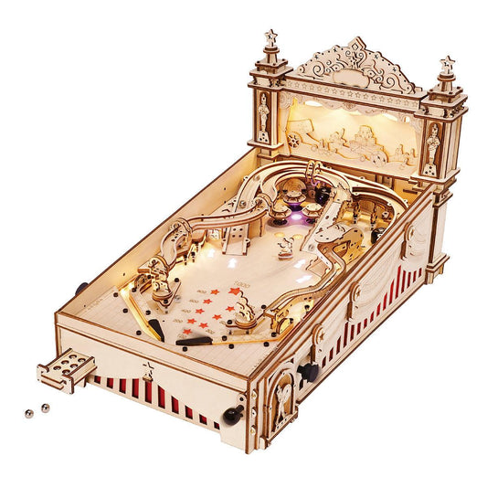 Estrelik™ | 3D Pinball Machine 3D Wooden Puzzle