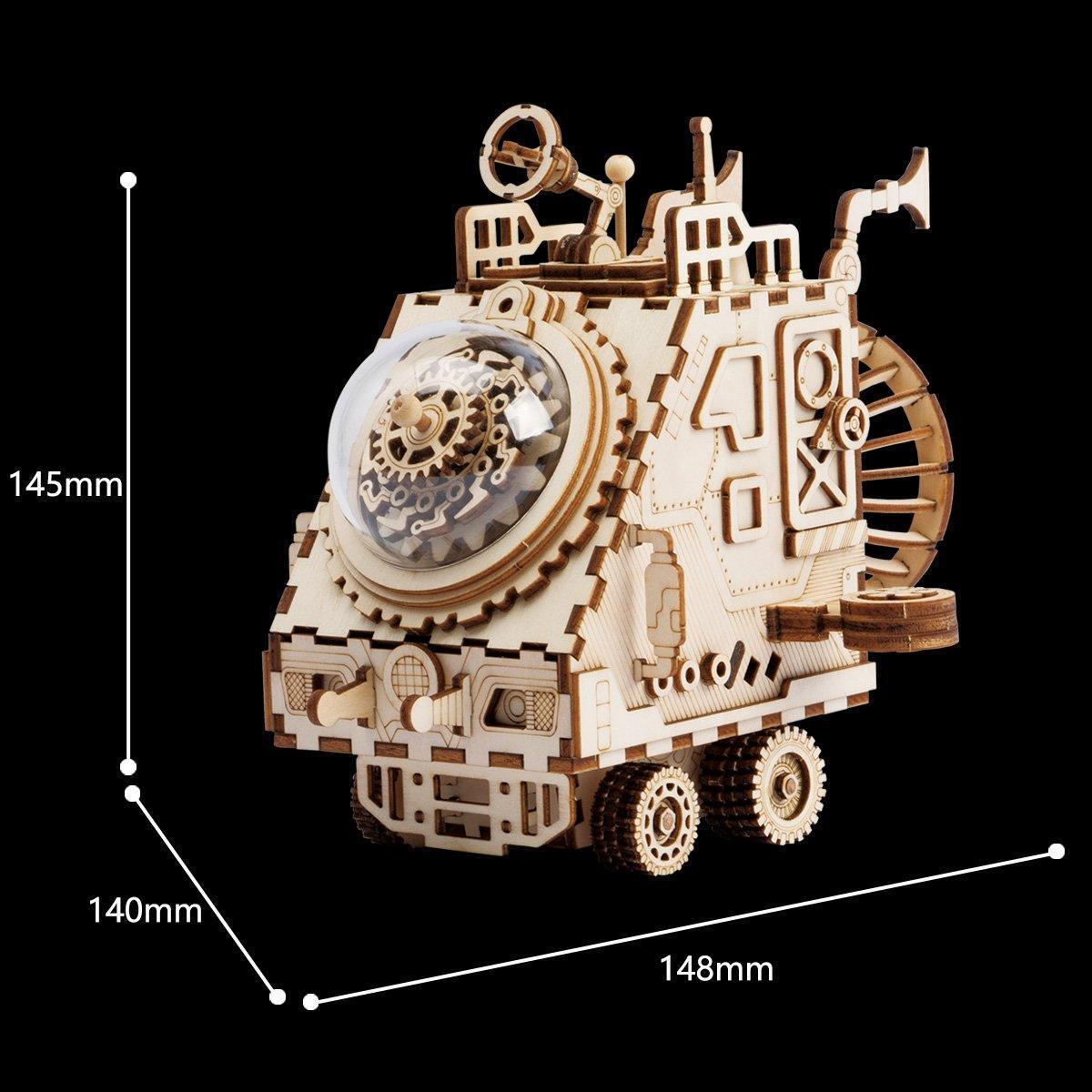 Estrelik™ | Cosmic Voyager - Steampunk Spaceship Music Box Kit