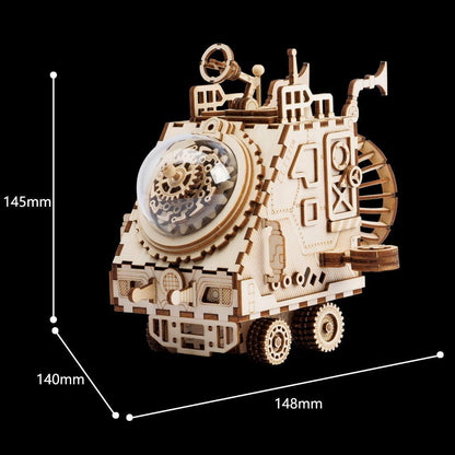 Estrelik™ | Cosmic Voyager - Steampunk Spaceship Music Box Kit